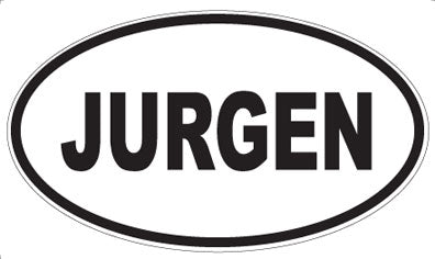 JURGEN - Oval Magnet