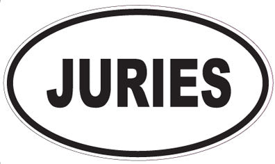 JURIES - Oval Sticker