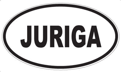 JURIGA - Oval Sticker