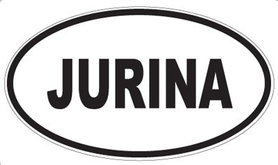 JURINA - Oval Sticker