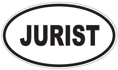 JURIST - Oval Sticker