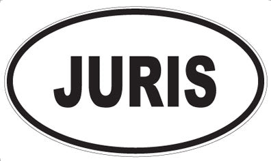 JURIS - Oval Magnet