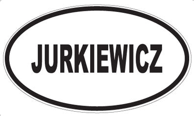 JURKIEWICZ - Oval Sticker