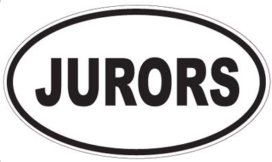 JURORS - Oval Sticker