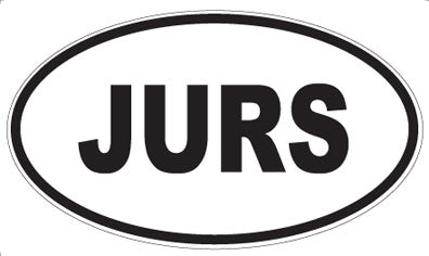 JURS - Oval Sticker