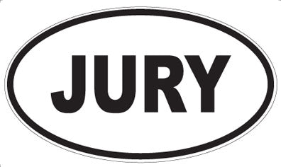 JURY - Oval Magnet