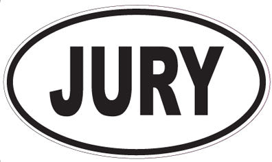 JURY - Oval Sticker