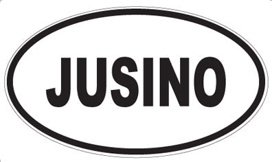 JUSINO - Oval Sticker