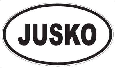 JUSKO - Oval Magnet