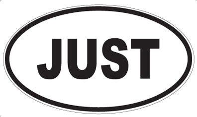 JUST - Oval Magnet