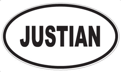 JUSTIAN - Oval Magnet