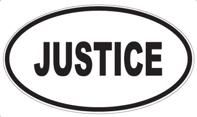 JUSTICE - Oval Magnet