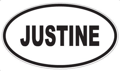 JUSTINE - Oval Magnet