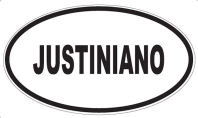 JUSTINIANO - Oval Magnet