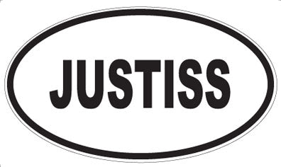 JUSTISS - Oval Magnet