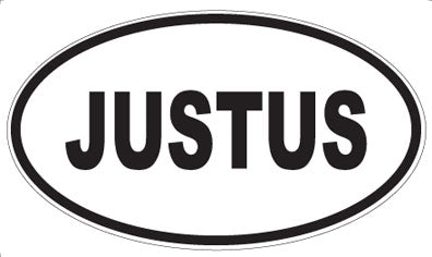 JUSTUS - Oval Magnet