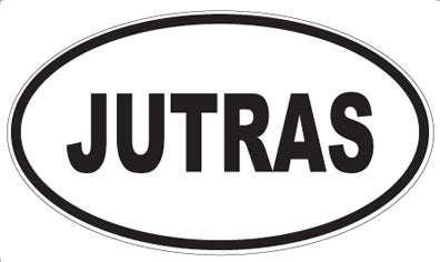 JUTRAS - Oval Sticker