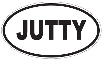 JUTTY - Oval Sticker