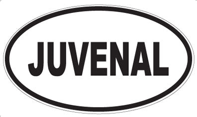 JUVENAL - Oval Sticker