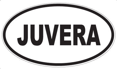 JUVERA - Oval Sticker