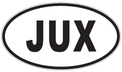 JUX - 3 Letter Initials Oval Magnet