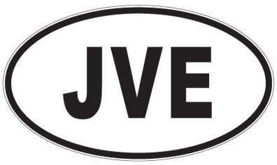 JVE - 3 Letter Initials Oval Magnet