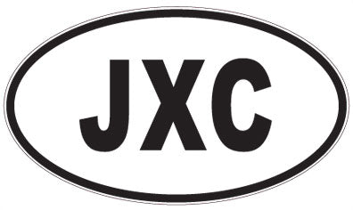 JXC - 3 Letter Initials Oval Magnet