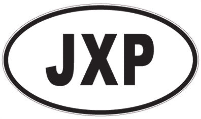 JXP - 3 Letter Initials Oval Magnet