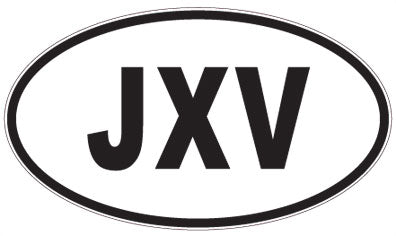JXV - 3 Letter Initials Oval Magnet