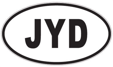 JYD - 3 Letter Initials Oval Magnet