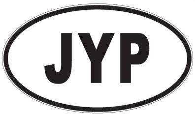 JYP - 3 Letter Initials Oval Magnet