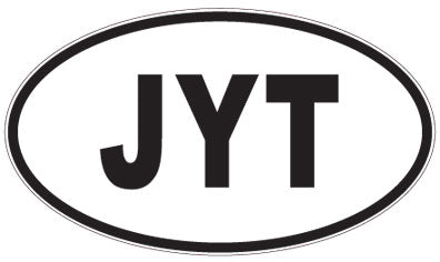 JYT - 3 Letter Initials Oval Sticker