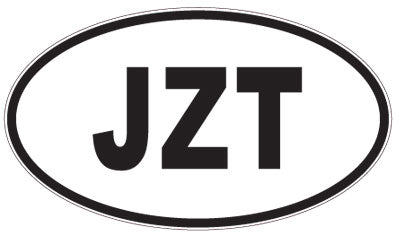 JZT - 3 Letter Initials Oval Magnet