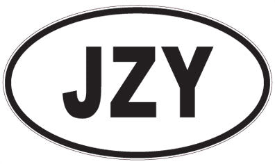 JZY - 3 Letter Initials Oval Magnet