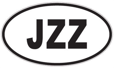 JZZ - 3 Letter Initials Oval Magnet