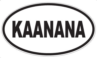 KAANANA - Oval Sticker