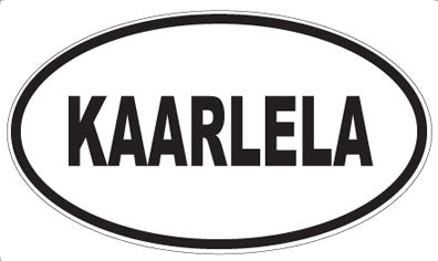 KAARLELA - Oval Sticker