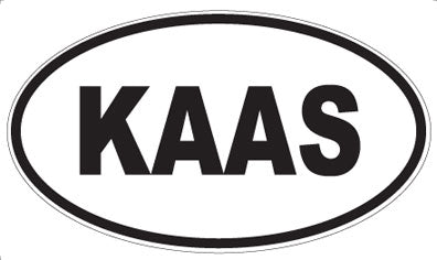 KAAS - Oval Sticker