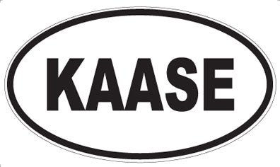 KAASE - Oval Sticker