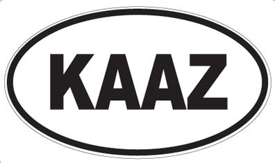 KAAZ - Oval Magnet