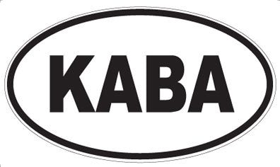 KABA - Oval Sticker