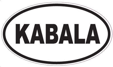 KABALA - Oval Sticker