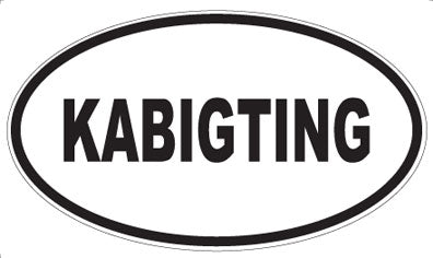 KABIGTING - Oval Sticker