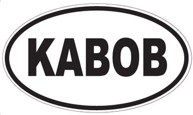 KABOB - Oval Sticker