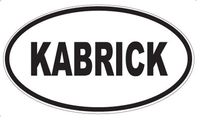 KABRICK - Oval Sticker