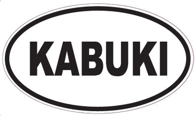 KABUKI - Oval Sticker