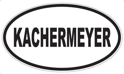 KACHERMEYER - Oval Magnet
