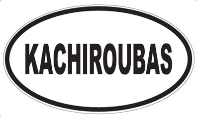 KACHIROUBAS - Oval Sticker