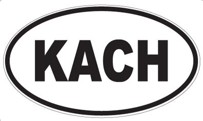 KACH - Oval Magnet