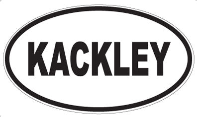 KACKLEY - Oval Magnet